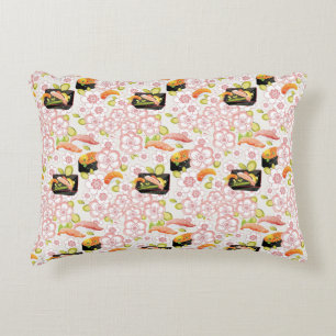 Japanese Food: Sushi Pattern 2 Decorative Cushion