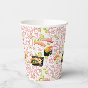 Japanese Food: Sushi Pattern 2 Paper Cups