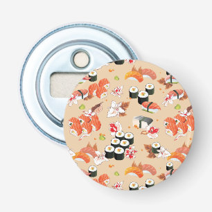 Japanese Food: Sushi Pattern 3 Bottle Opener