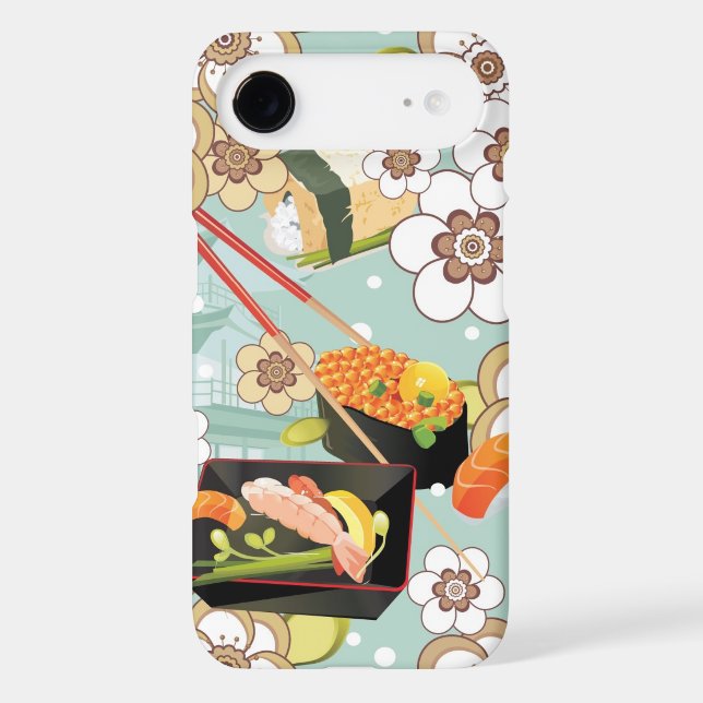 Japanese Food: Sushi Pattern 4 Case-Mate iPhone Case (Back)