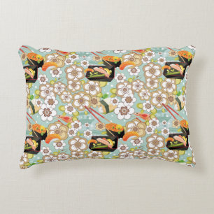 Japanese Food: Sushi Pattern 4 Decorative Cushion