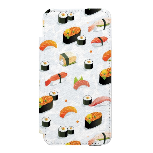 Japanese Food: Sushi Pattern Incipio iPhone Wallet Case (Folio Front)