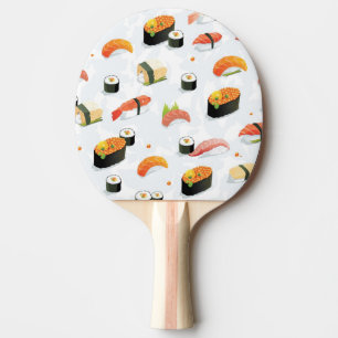 Japanese Food: Sushi Pattern Ping Pong Paddle