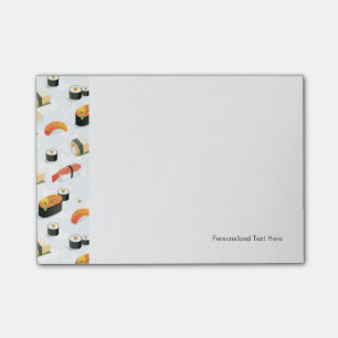 Japanese Food: Sushi Pattern Post-it Notes