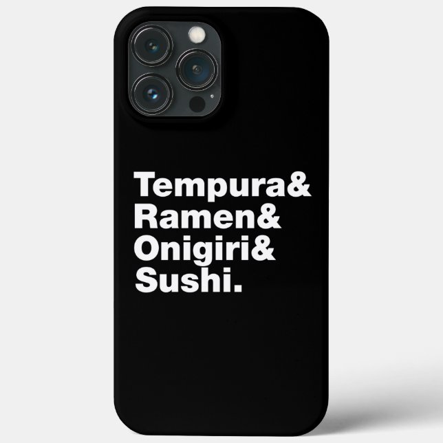 Japanese Foods Tempura & Ramen & Onigiri & Sushi.  Case-Mate iPhone Case (Back)