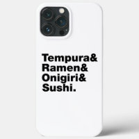 Japanese Foods Tempura & Ramen & Onigiri & Sushi.