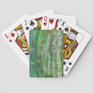Japanese Footbridge, 1899 by Claude Monet Playing Cards