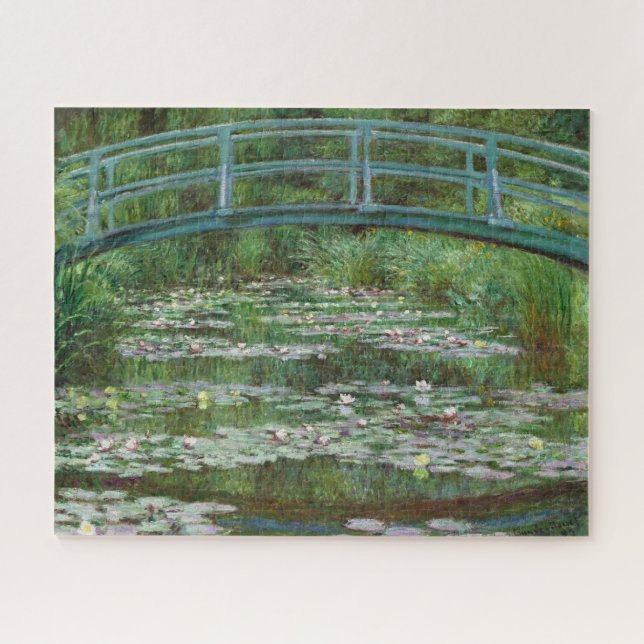 Japanese Footbridge Claude Monet French Art Jigsaw Puzzle (Horizontal)