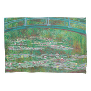 Japanese Footbridge Claude Monet Impressionist Pillowcase
