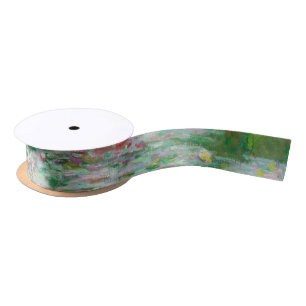Japanese Footbridge Claude Monet Impressionist Satin Ribbon