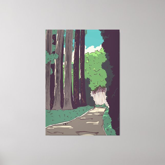 Japanese Forest Canvas Print (Front)