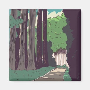 Japanese Forest Magnet