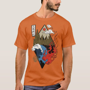 Japanese Four Elements Water Fire Air Earth T-Shirt