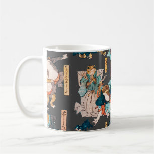 Japanese Frog ukiyo-e Froggies Coffee Mug