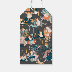 Japanese Frog ukiyo-e Froggies Gift Tags