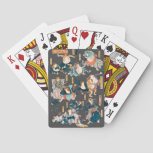 Japanese Frog ukiyo-e Froggies Playing Cards