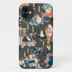 Japanese Frog Woodblock Print Kuniyoshi Ukiyo-e Case-Mate iPhone Case