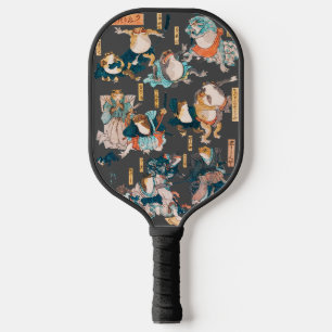 Japanese Frog Woodblock ukiyo-e anime hero Pickleball Paddle