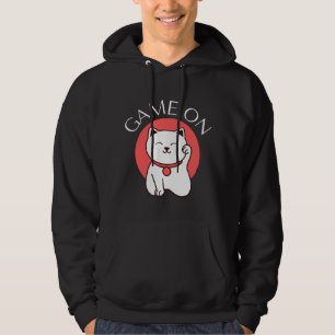 Japanese Game On Cat Charm - Good Gaming Men Hoodie