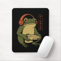 Japanese Gamer Frog Funny Vintage Gaming 