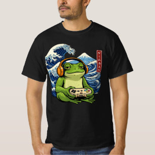 Japanese Gamer Frog — Vintage Japanese Gaming Frog T-Shirt