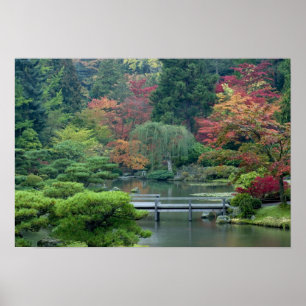 Japanese Garden at the Washington Park Poster
