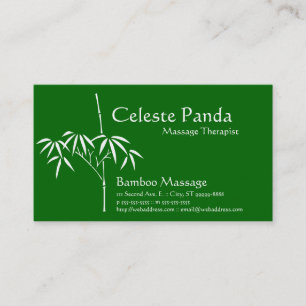 Japanese Garden Bamboo Business Card
