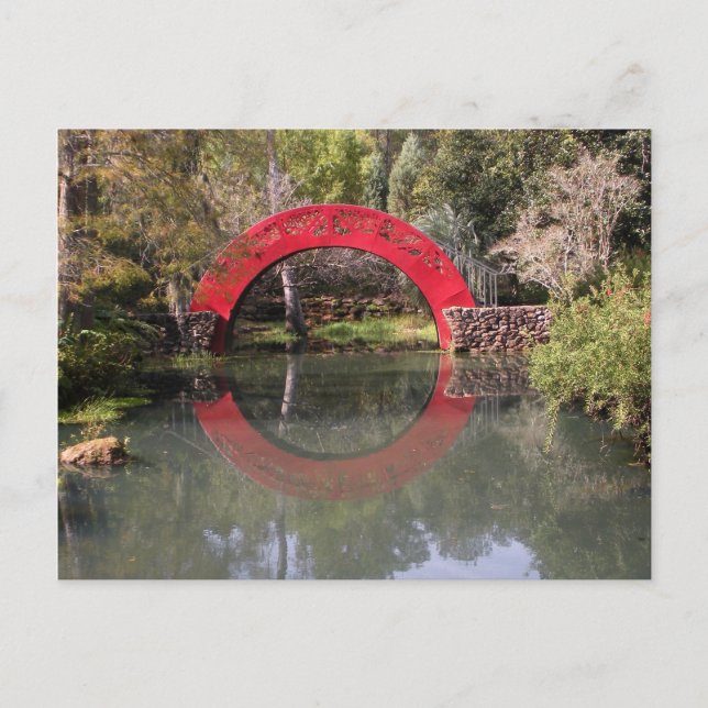 Japanese Garden Bridge Postcard (Front)