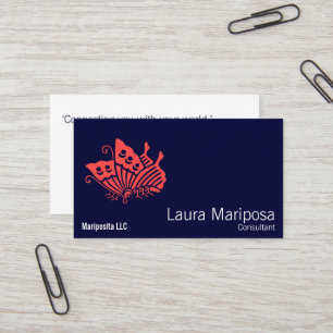 Japanese Garden Butterfly Business Card