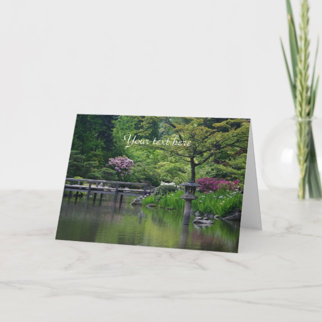 Japanese Garden greeting card (Front)
