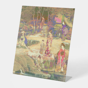 Japanese Garden II / Washed Edition Pedestal Sign