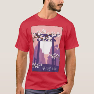 Japanese Garden Japanese Torii Japan Samurai T-Shi T-Shirt