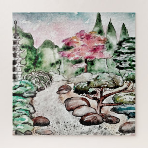 JAPANESE GARDEN JIGSAW PUZZLE