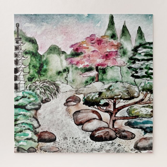 JAPANESE GARDEN JIGSAW PUZZLE (Vertical)