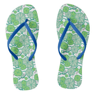 Japanese Garden Koi Pond Pattern Jandals