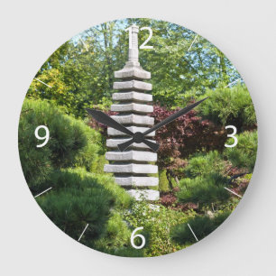 Japanese Garden Large Clock