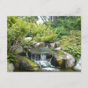 Japanese Garden, Long Beach, CA Postcard