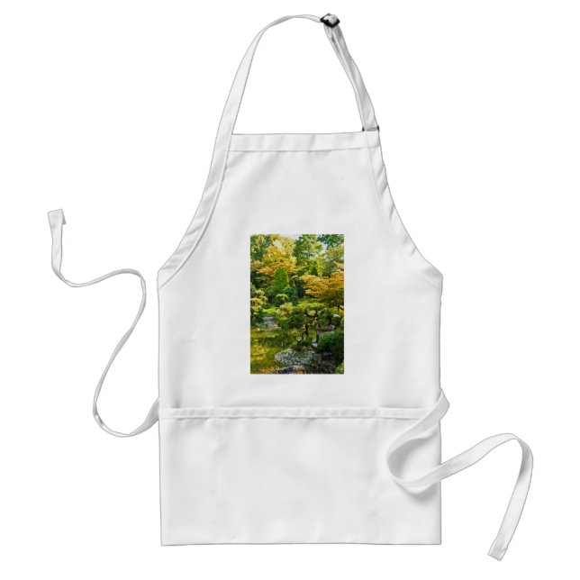 Japanese Garden Painting Effect Landscape Standard Apron (Front)