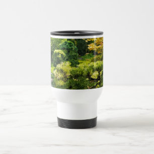 Japanese Garden Painting Effect Landscape Travel Mug