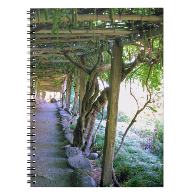 Japanese Garden Path/Arbor Note Book (Front)
