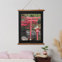 Japanese Garden Structures with Black Border
