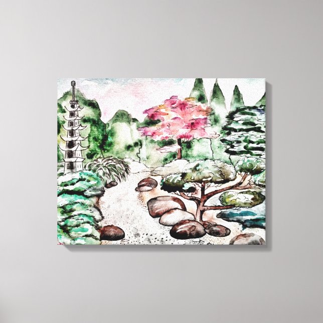 Japanese Garden Wall Art (Front)