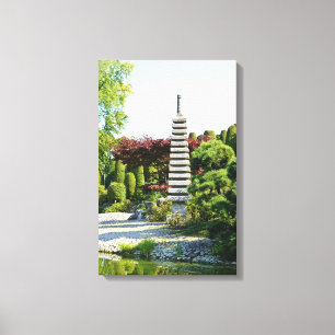 Japanese Garden Wrapped Canvas
