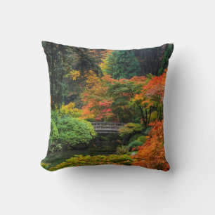 Japanese Gardens In Autumn In Portland, Oregon 5 Cushion