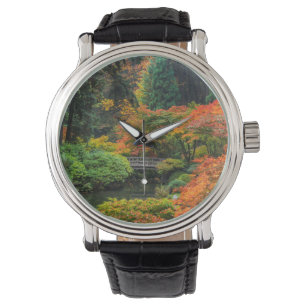 Japanese Gardens In Autumn In Portland, Oregon 5 Watch