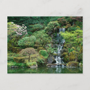 Japanese Gardens Portland, Oregon Postcard