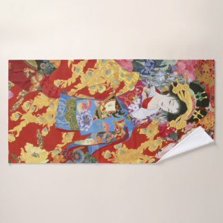 Japanese Geisha Art -   Bath Towel Set