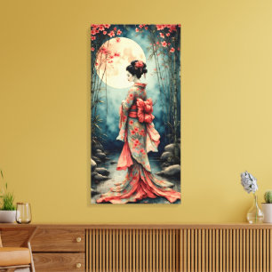 Japanese Geisha Canvas Print