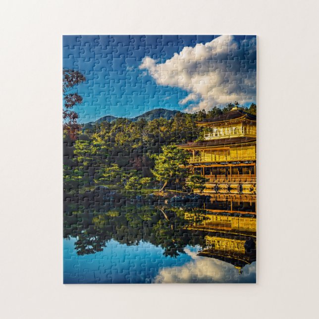 Japanese Geisha Castle with reflection Jigsaw Puzzle (Vertical)