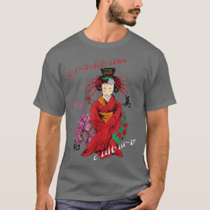 Japanese Geisha Kawaii Girl Kimono Samurai T-Shirt